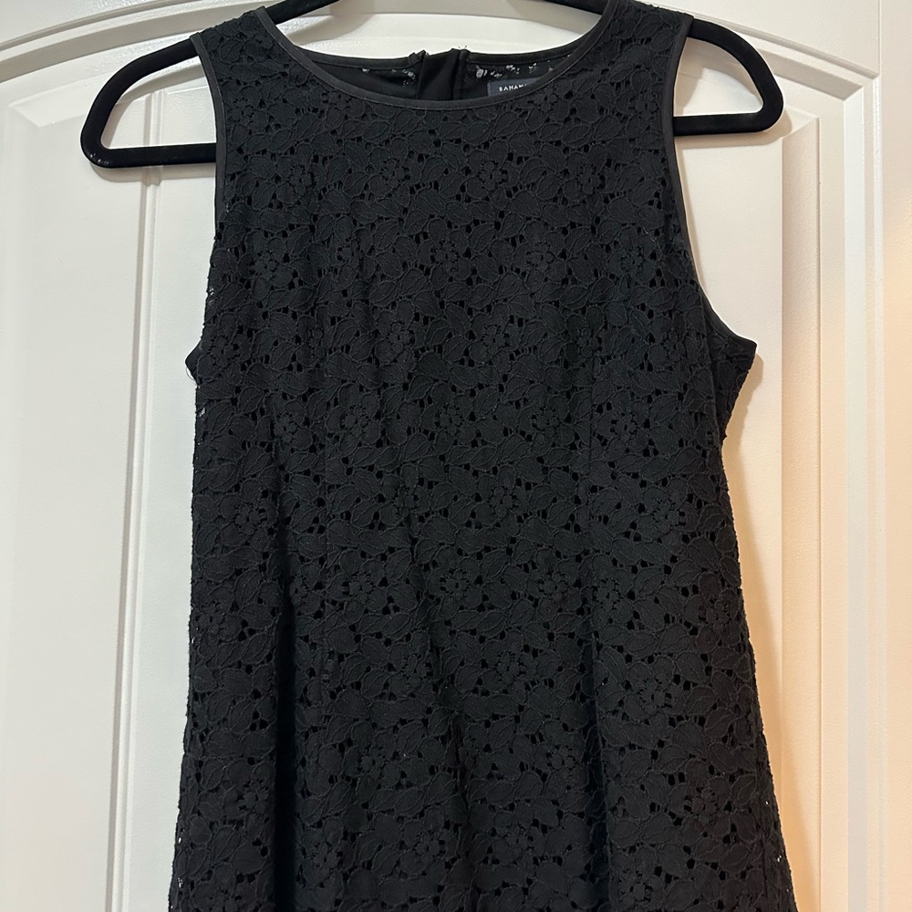 Elegant Black Lace Tank with back zipper